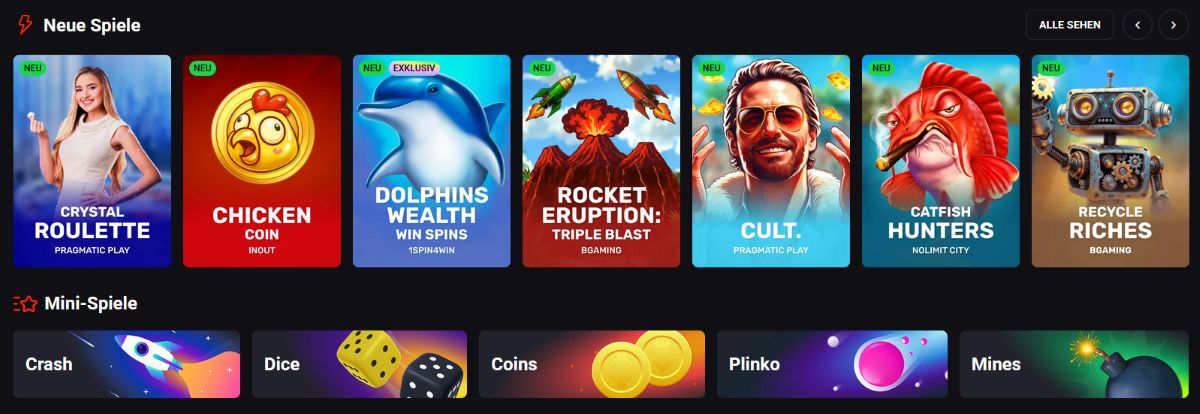 Casinospiele bei n1bet